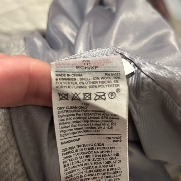 GAP Maternity Wool Blend Wrap Coat - Picture 4 of 7